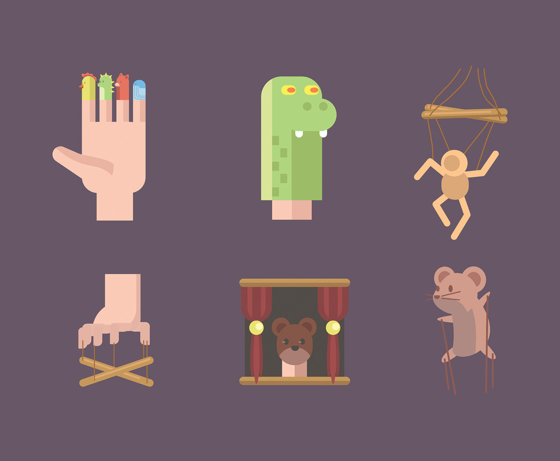 1136x936 Puppet Vector In Flat Design Style Vector Art Graphics