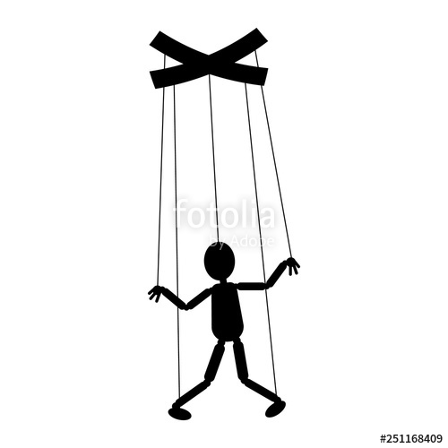 500x500 Puppet Icon The Concept Of Management, Manipulation Vector