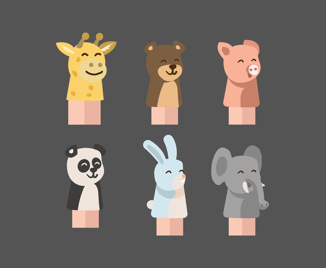 1136x936 Animal Hand Puppet Vector Vector Art Graphics