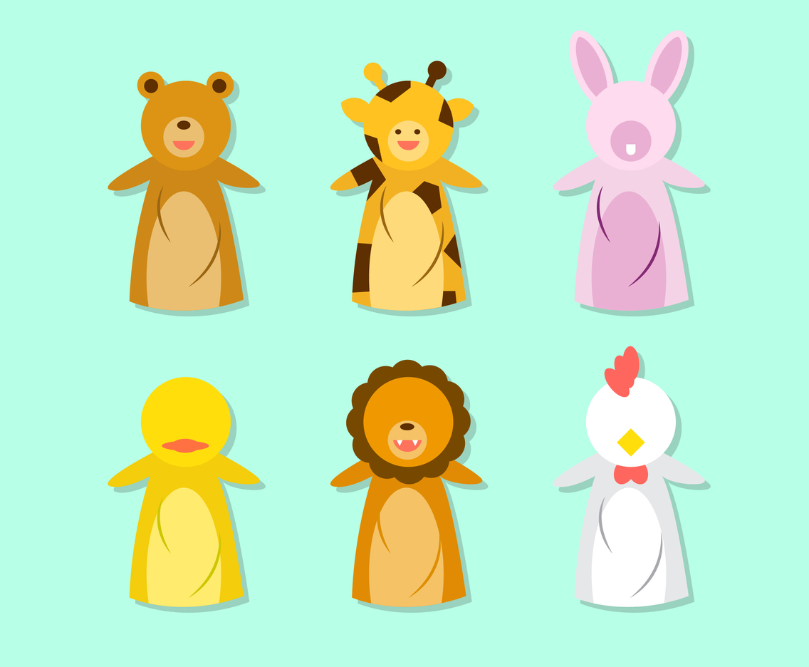 1136x936 Cute Hand Puppet Animal Vector Vector Art Graphics