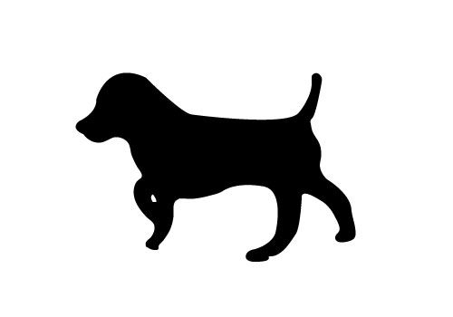 Puppy Silhouette Vector at Vectorified.com | Collection of Puppy