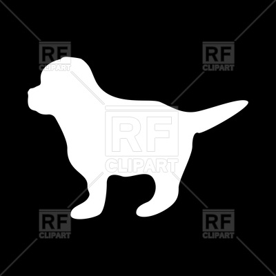 400x400 Puppy Silhouette Vector Image Of Plants And Animals