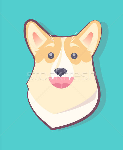 492x600 Dog Emoticon Happy Puppy, Vector Illustration Vector Illustration
