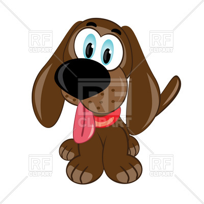 400x400 Cartoon Brown Puppy Vector Image Of Plants And Animals Dvarg