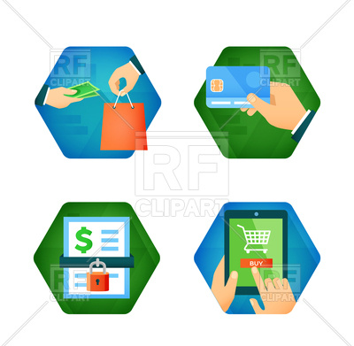 400x391 Secure Payment And Online Shopping Icons
