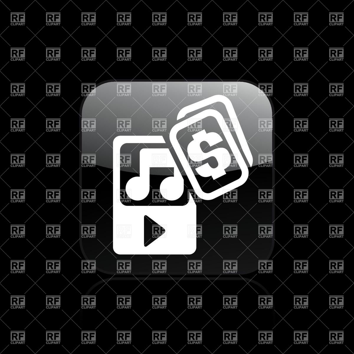 1200x1200 Online Music Purchase Icon Vector Image Of Icons And Emblems