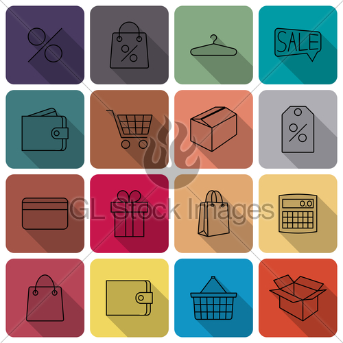 Icons Purchase, Vector Illustration Gl Stock Images 500x500 Icons Purchase, Vector Illustration Gl Stock Images