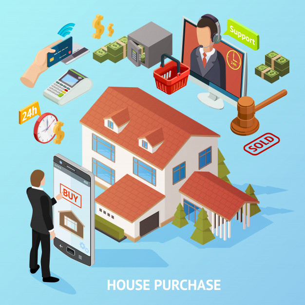 Isometric Home Purchase Background Vector Free Download 626x626 Isometric Home Purchase Background Vector Free Download