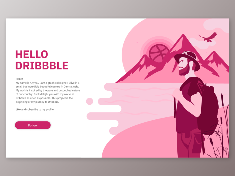 800x600 Hello Dribbble
