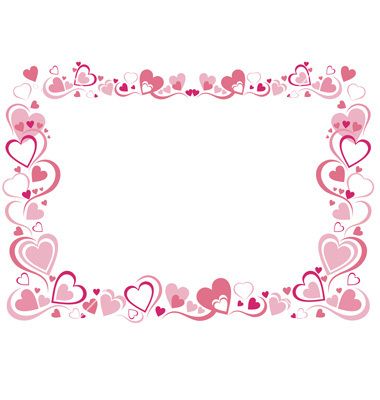 380x400 Borders And Frames Heart Frame Vector Art