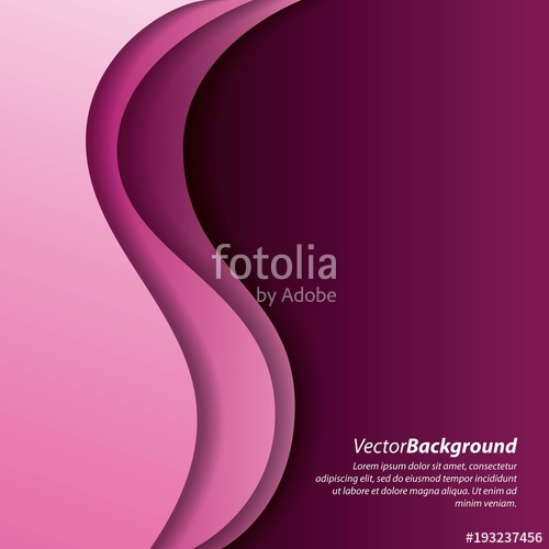 500x500 Abstract Wave Pink Curve Purple Background Vector Illustration