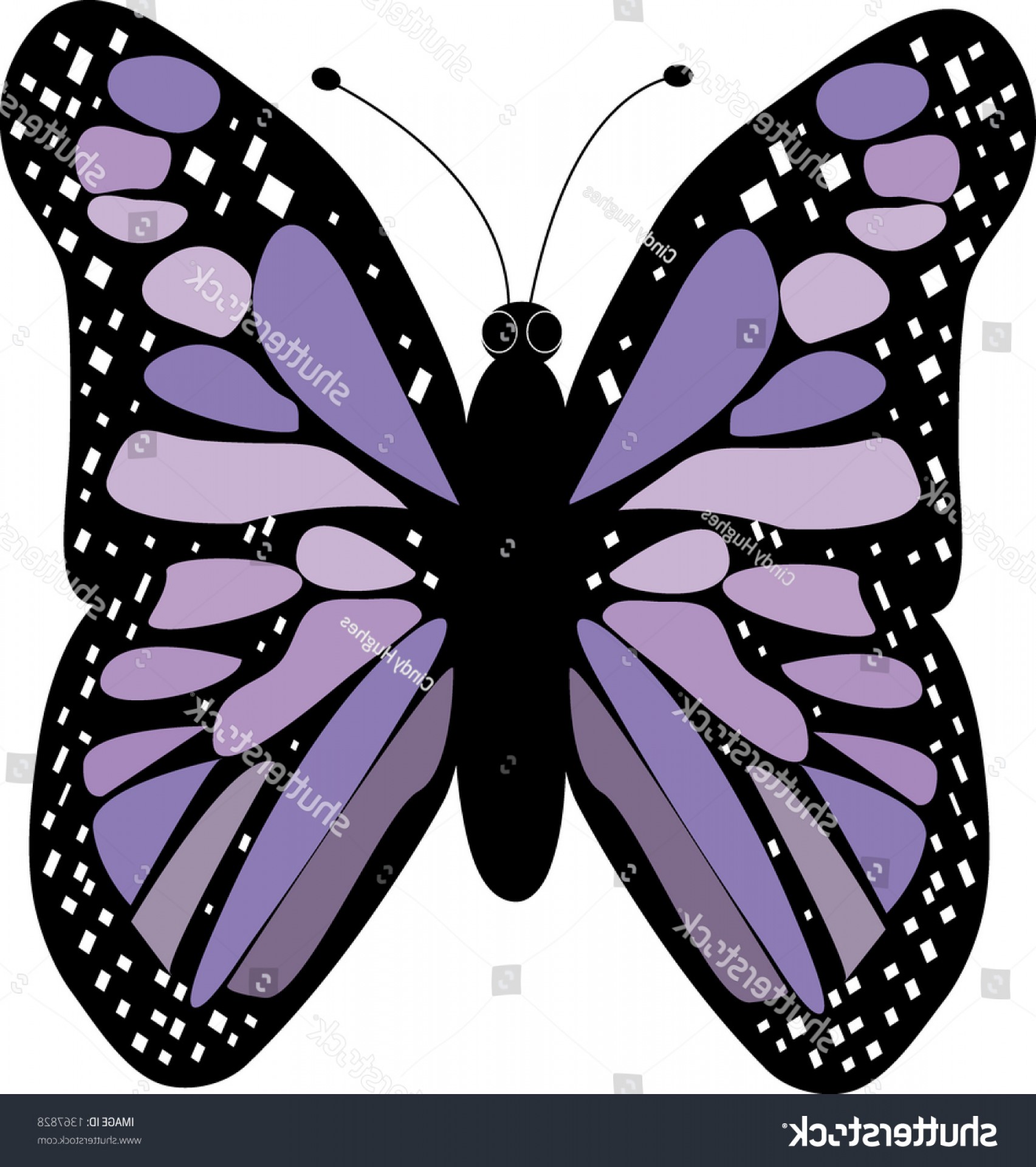 Purple Butterfly Vector at Vectorified.com | Collection of Purple