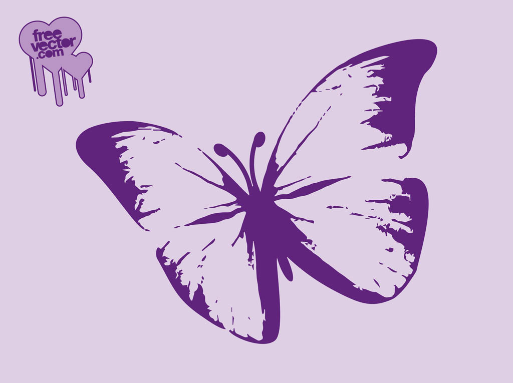 Purple Butterfly Vector Art Graphics 1024x765 Purple Butterfly Vector Art Graphics