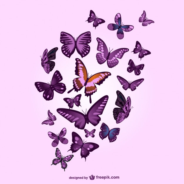 Purple Butterflies And Pink Background Vector Free Download 626x626 Purple Butterflies And Pink Background Vector Free Download
