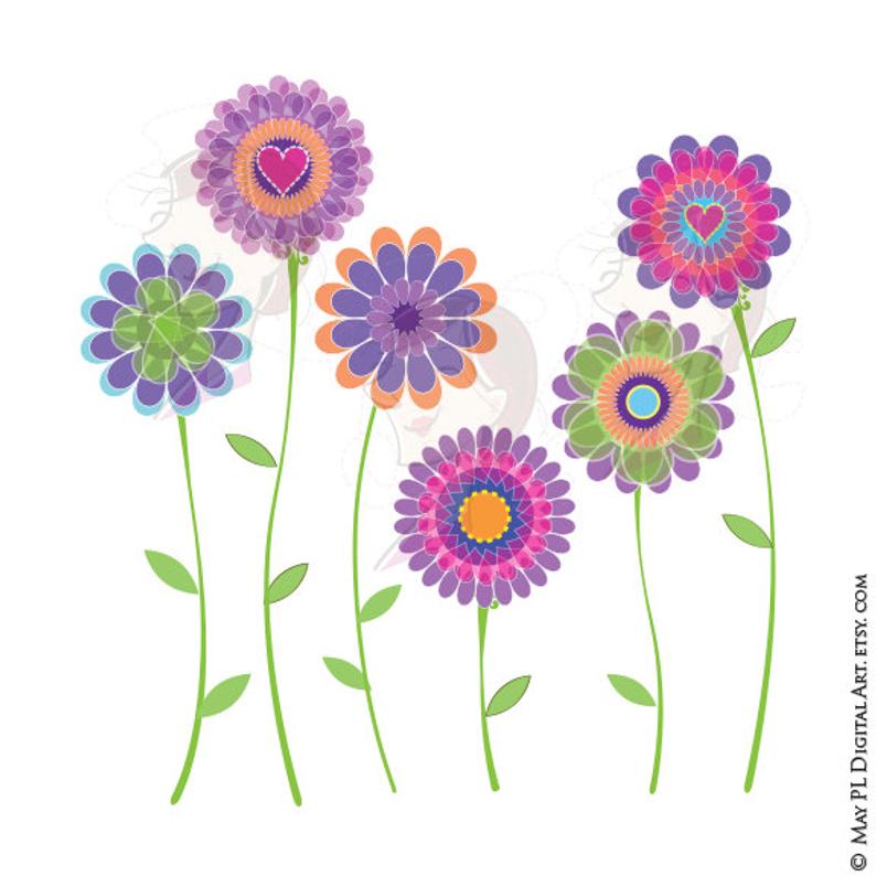 Spring Flowers Clipart Digital Clip Art Purple Floral Graphics Etsy 794x794 Spring Flowers Clipart Digital Clip Art Purple Floral Graphics Etsy