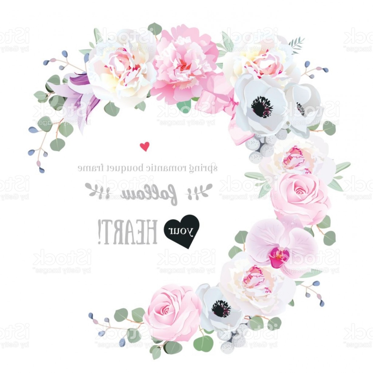 Delicate Floral Vector Round Frame With Pink And Purple Flowers Gm 1228x1228 Delicate Floral Vector Round Frame With Pink And Purple Flowers Gm