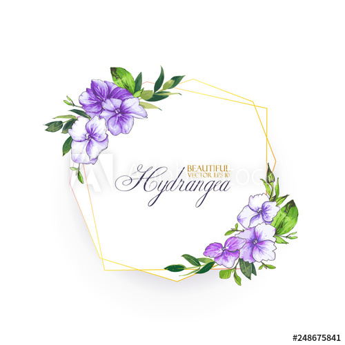 Floral Vector Background With Hydrangea For Wedding Invitation 500x500 Floral Vector Background With Hydrangea For Wedding Invitation