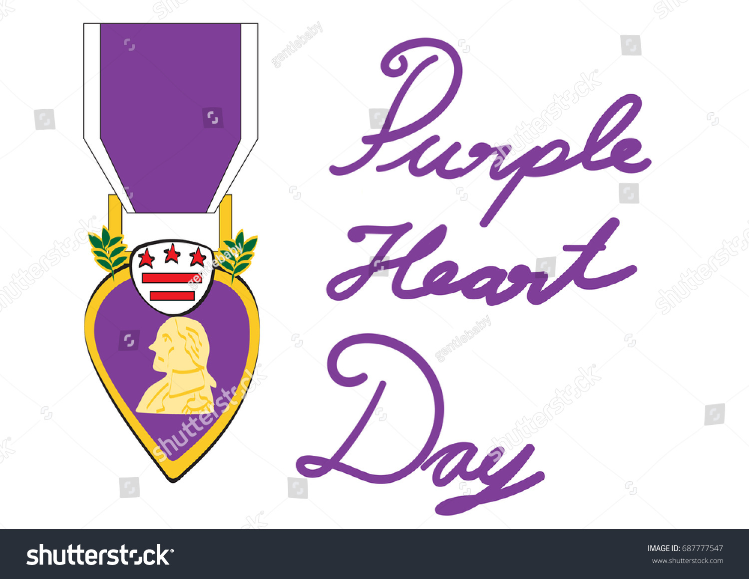 Purple Heart Medal Vector at Vectorified.com | Collection of Purple ...