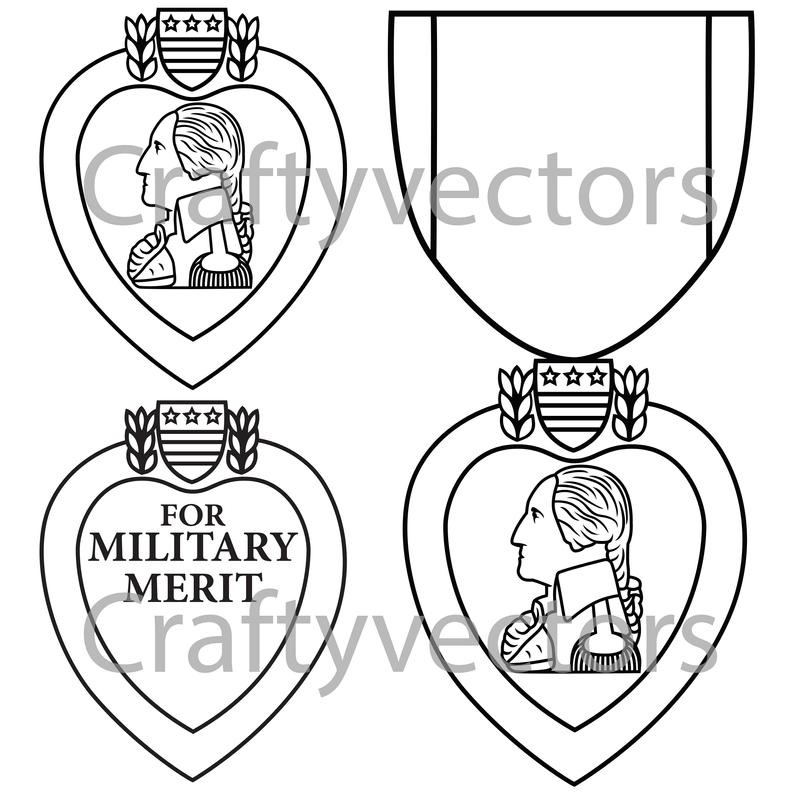 Purple Heart Medal Vector at Vectorified.com | Collection of Purple