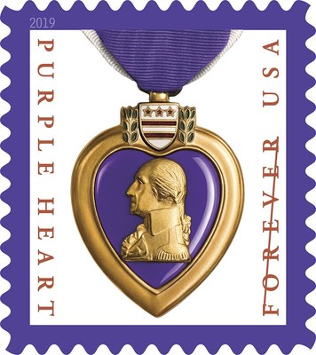356x400 U S Postal Service Dedicates Purple Heart Medal Forever Stamp Oct