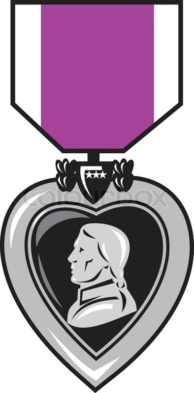 Military Medal Of Bravery Valor Purple Stock Vector Colourbox 394x800 Military Medal Of Bravery Valor Purple Stock Vector Colourbox