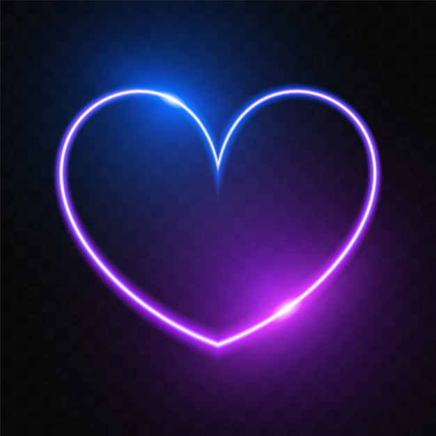 Glowing Purple Heart Banner Vector Premium Download 626x626 Glowing Purple Heart Banner Vector Premium Download