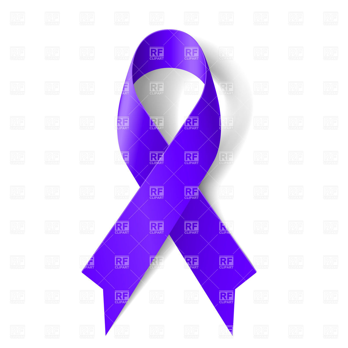 1200x1200 Purple Ribbon As Symbol Of Awareness Of General Cancer Vector