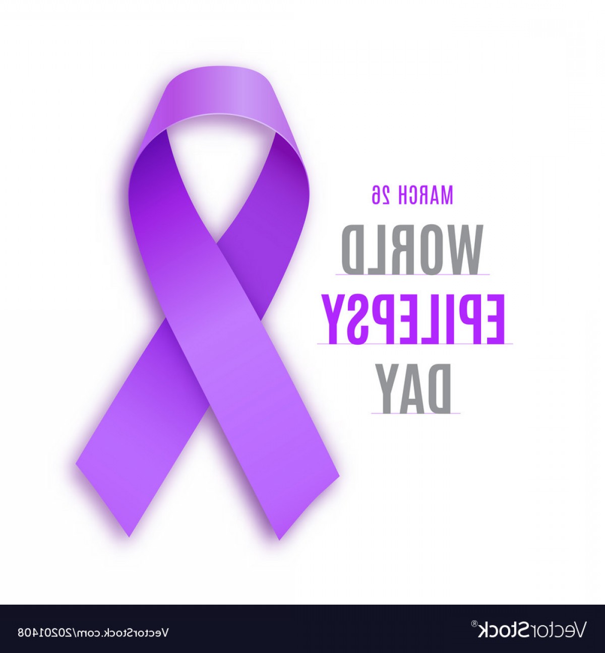 1200x1296 World Epilepsy Day Purple Ribbon Vector Soidergi
