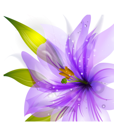 400x426 Flower Purple Vector Hq Png