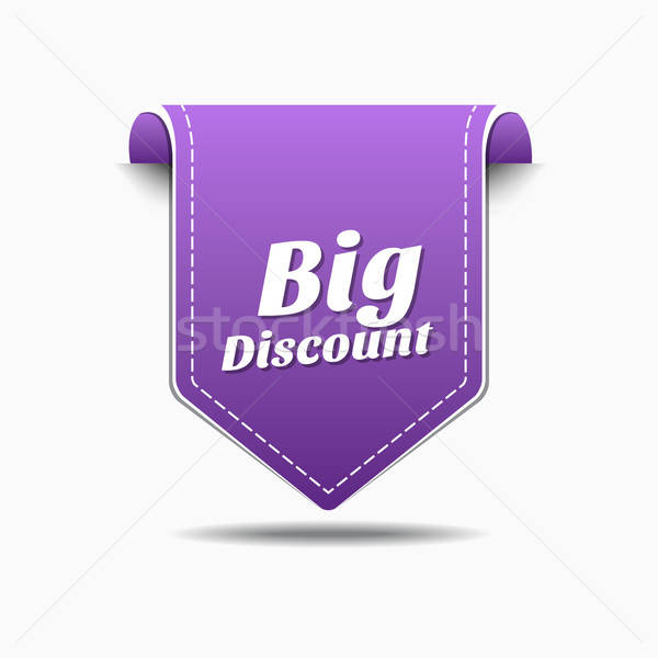 600x600 Big Discount Purple Vector Icon Design Vector Illustration
