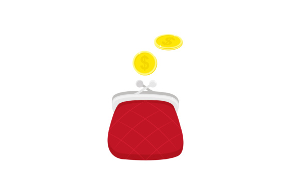 580x387 Purse Vector Icon Graphic