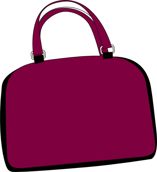 546x595 Free Purse Clip Art Images Purple Bag Clip Art