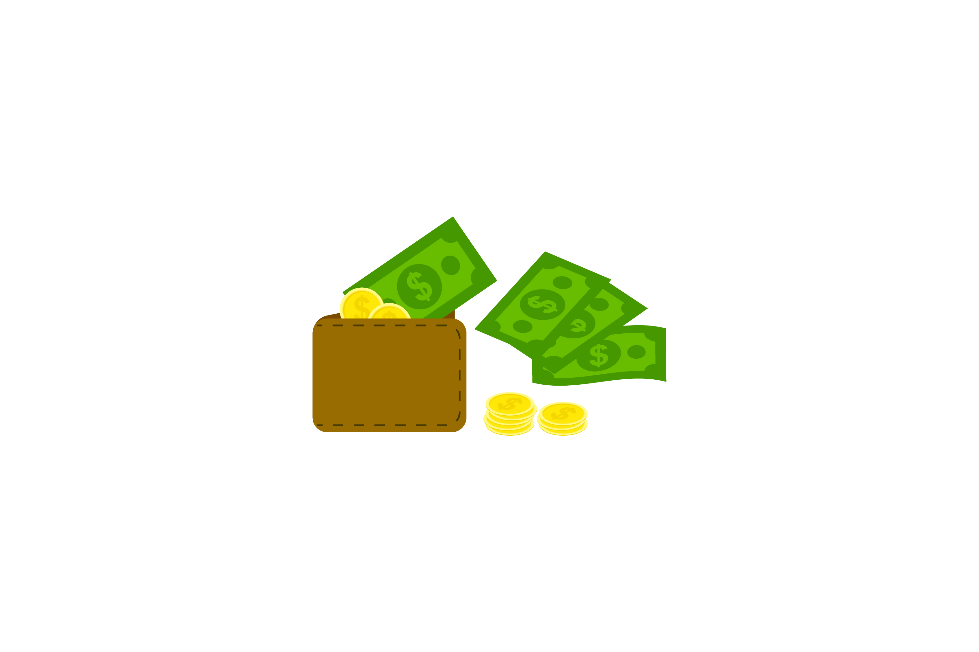 3125x2083 Money Purse Vector Design Graphic