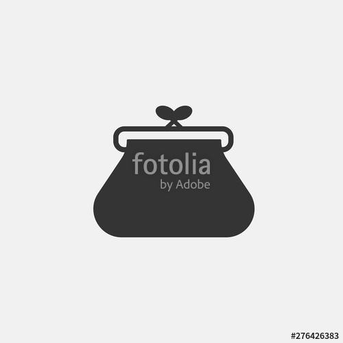 Lady's Purse Vector Icon Illustration Sign Stock Image 500x500 Lady's Purse Vector Icon Illustration Sign Stock Image