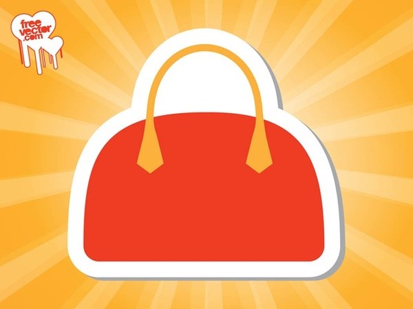 Purse Sticker Free Vector 600x448 Purse Sticker Free Vector