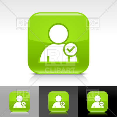 Green Push Button With User Plus Icon Vector Image Of Signs 400x400 Green Push Button With User Plus Icon Vector Image Of Signs