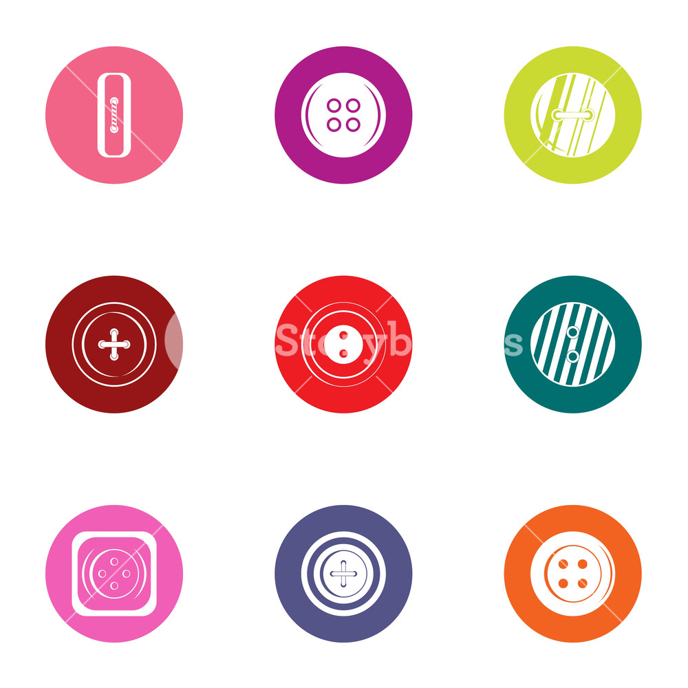 Pushbutton Icons Set Flat Set Of Pushbutton Vector Icons 1000x1000 Pushbutton Icons Set Flat Set Of Pushbutton Vector Icons