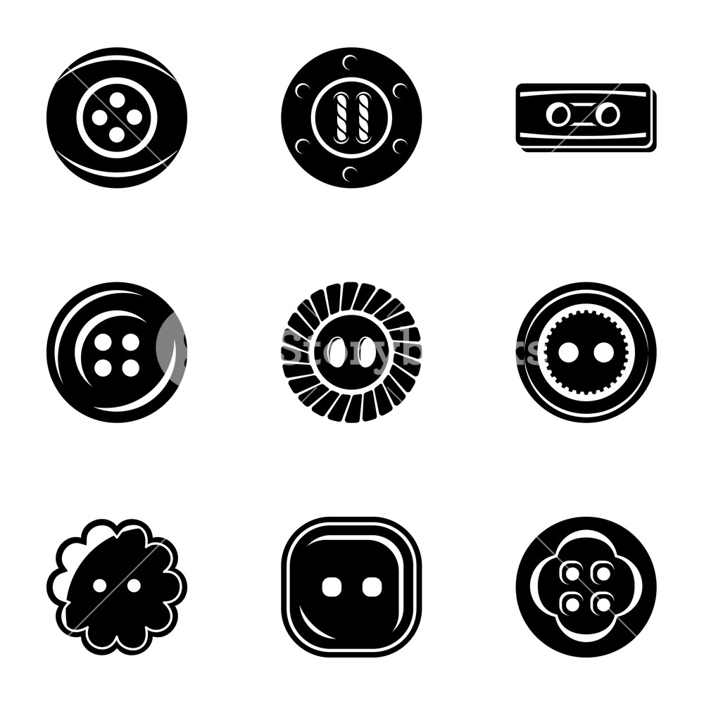 Pushbutton Icons Set Simple Set Of Pushbutton Vector Icons 1000x1000 Pushbutton Icons Set Simple Set Of Pushbutton Vector Icons