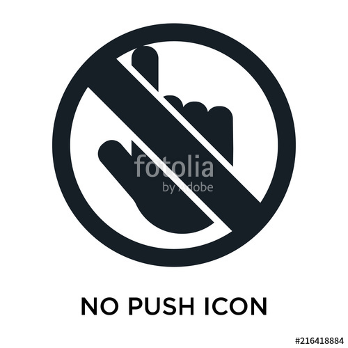 No Push Icon On White Background Modern Icons Vector Illustration 500x500 No Push Icon On White Background Modern Icons Vector Illustration