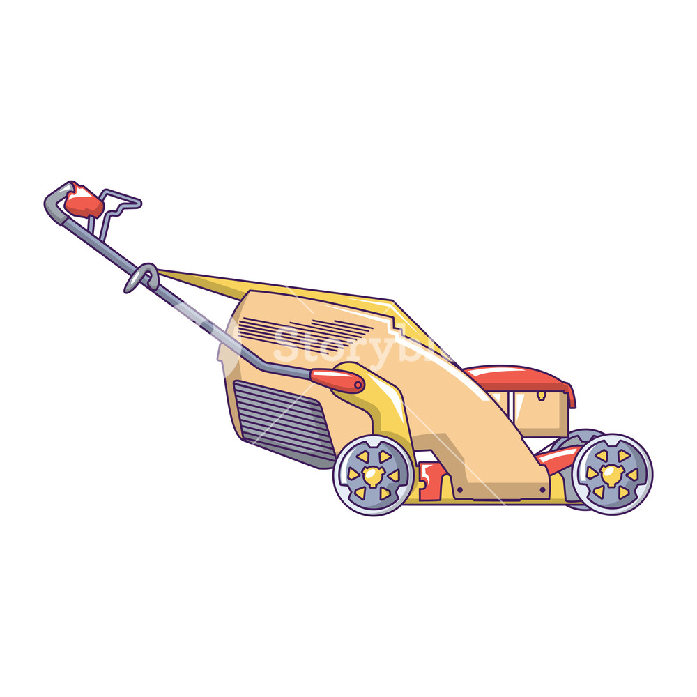 1000x1000 Lawn Mower Icon Cartoon Of Lawn Mower Vector Icon For Web Design