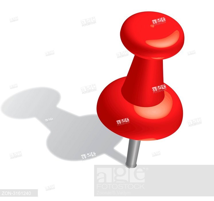 Push Pin Vector
