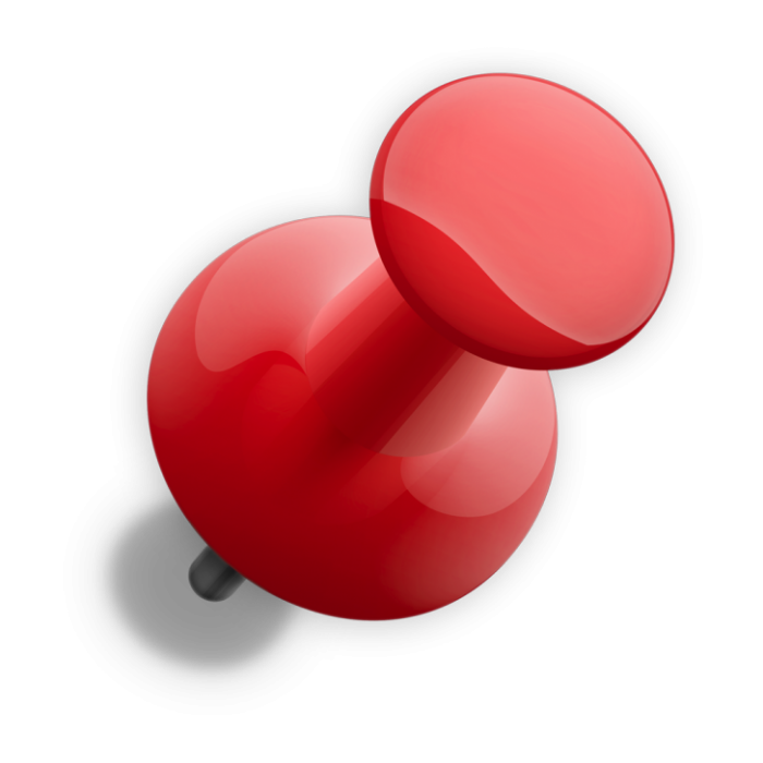 700x700 Push Pin Png Vector, Clipart