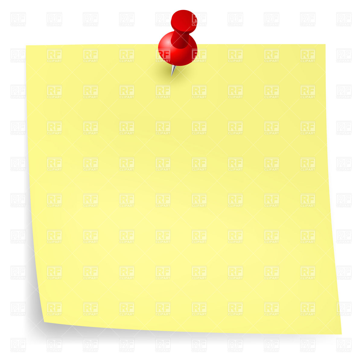1200x1200 Yellow Sticker And Pushpin Vector Image Of Backgrounds, Textures