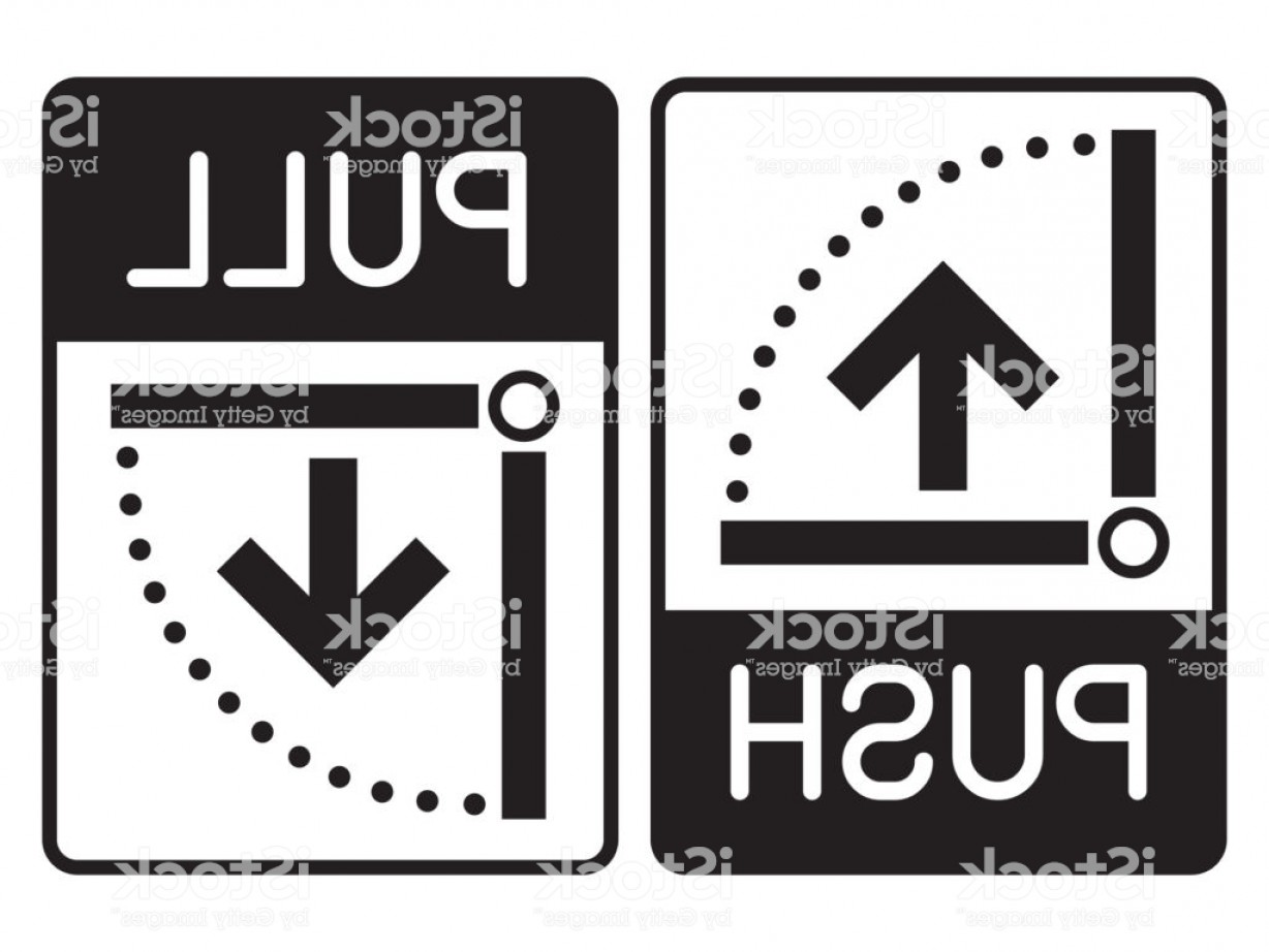 1228x922 Push Pull Door Icon And Sign Gm Handandbeak