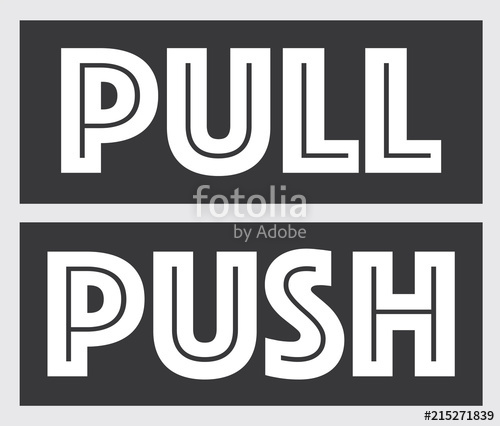500x426 Push And Pull Vector Illustration Stock Image And Royalty Free