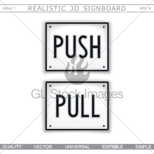 500x500 Push Pull Gl Stock Images