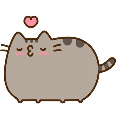 400x400 Pusheen Kiss Pusheen Cat Png Vector, Clipart