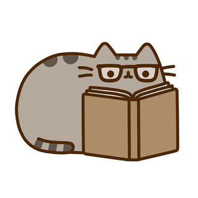 400x400 Pusheen Reading Png Vector, Clipart