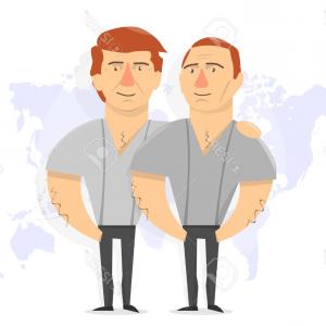 300x300 Photostock Vector President Donald Trump And Vladimir Putin Russia