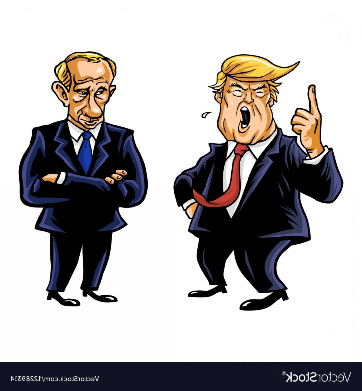 1200x1296 Donald Trump And Vladimir Putin Vector Lamaison